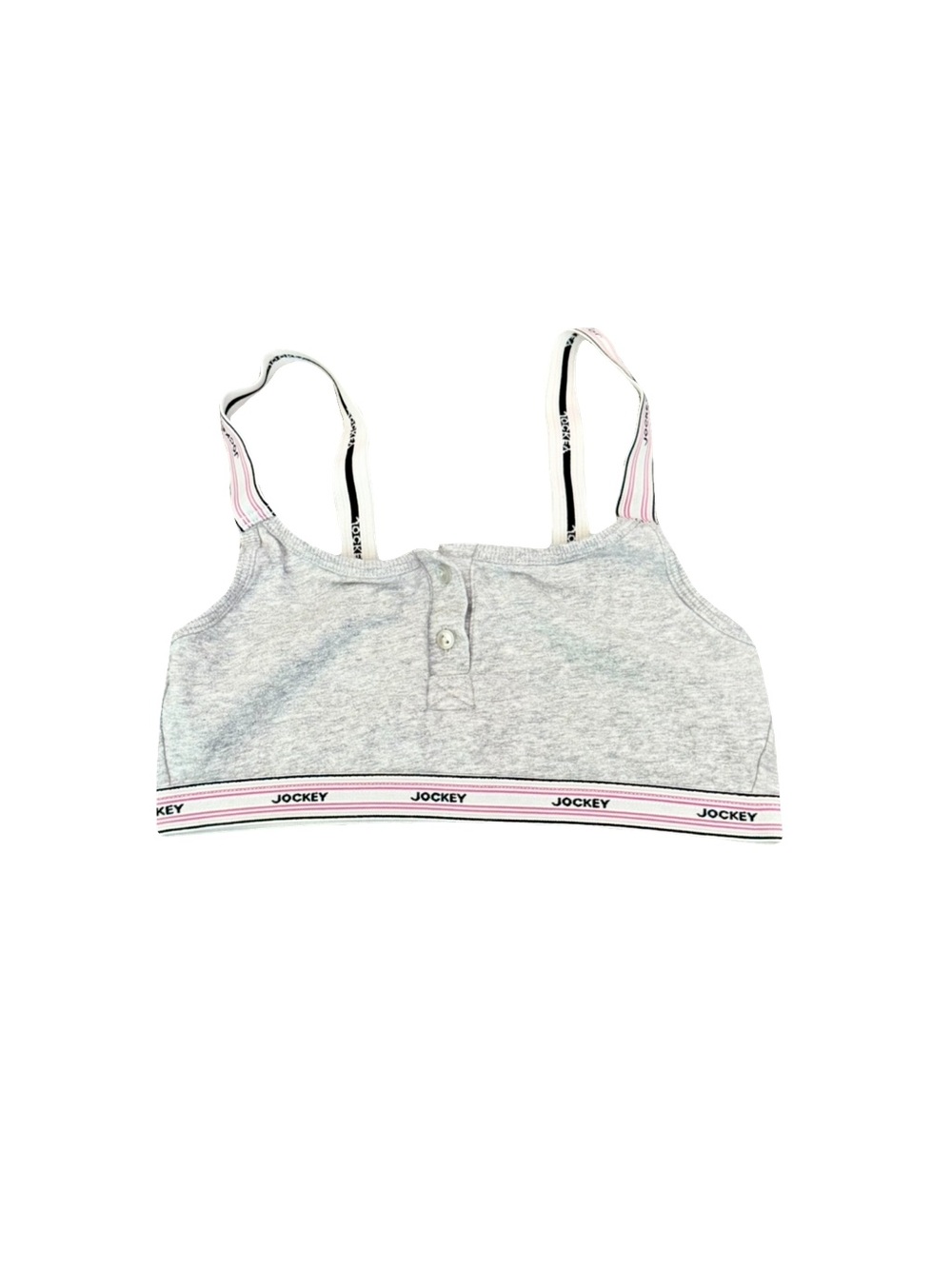 VTG JOCKEY GREY LOGO SPORTS BRA // SIZE SMALL🩶